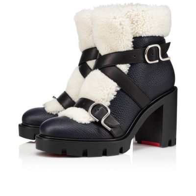 Botas Pole Chic Christian Louboutin Mujer - Azules/Blancos - 1201032CN1H